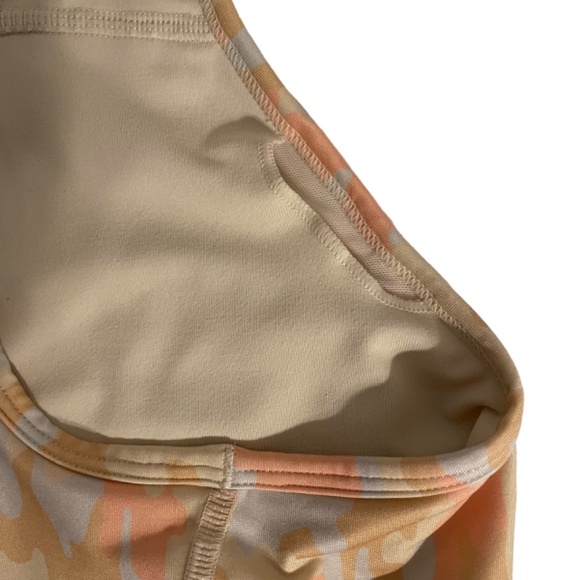Fabletics Pastel Camo Zip Front Sports Bra Yoga Running Racerback Top Size M - Picture 7 of 9